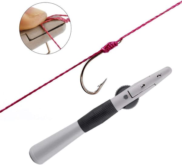 Enkeltkrogsknob og fiskekrogbinder med underscore-sæt, fiskelinetool