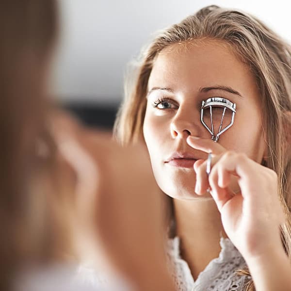 Øjenvippebukker, øjenvippebukker i rustfrit stål, makeuptilbehør til kvinder og piger sliver
