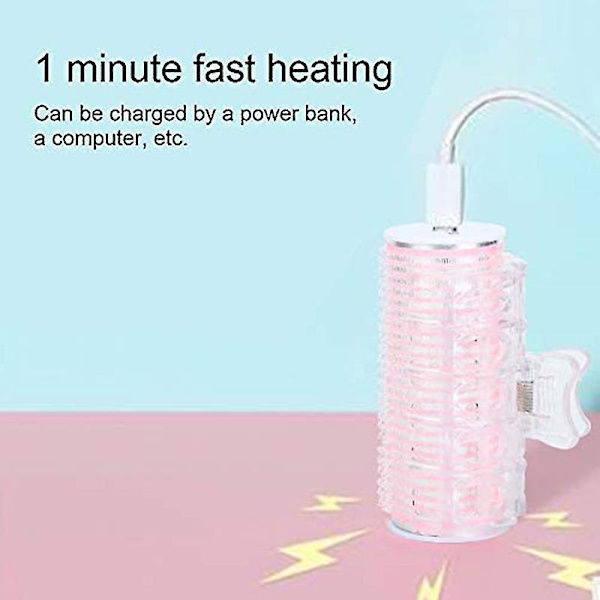USB Instant Heat Keramiska Flockade Spolar Bärbara Hårspolar Lugg Curling Hår Styling Verktyg