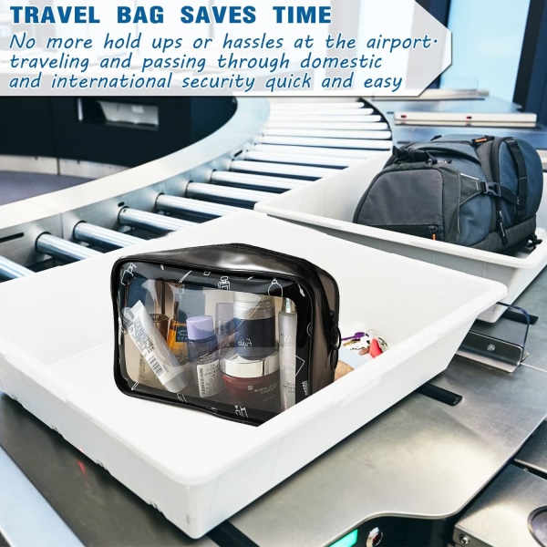Clear Travel Toy Bag, Sminkväska Clear Wash Bag Kosmetikväska Vattentät