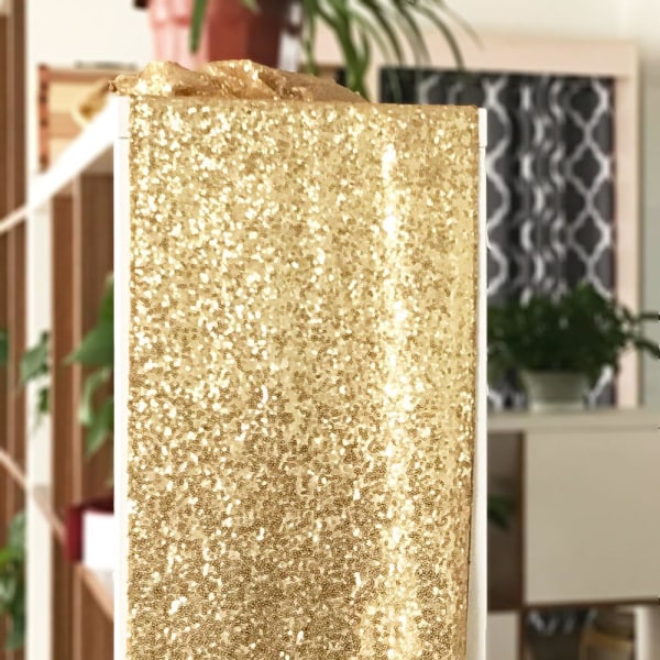 30*180cm Paljettbordlöpare Festtillbehör Bordsduk (guld) 30*180cm