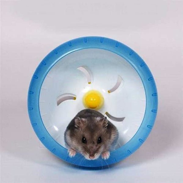 Hamsterhjul tyst plast löphjul leksak (gul) 1 st yellow