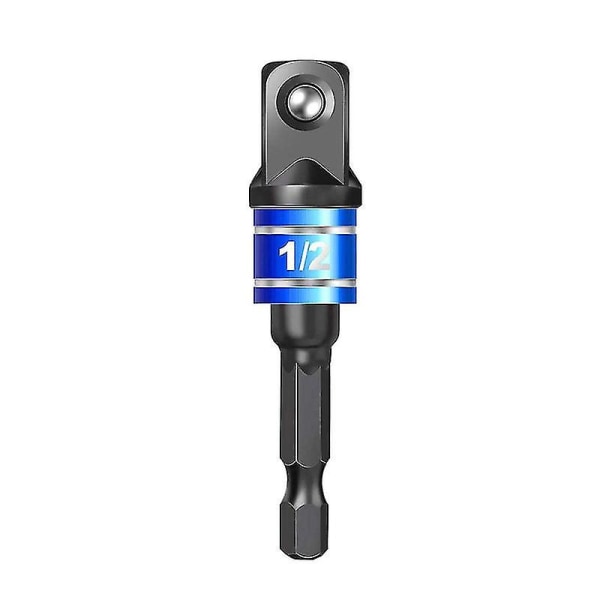 1/2\" Hex Shank Adapter Förlängd Slagborr Bitsverktyg (svart) Singel Black