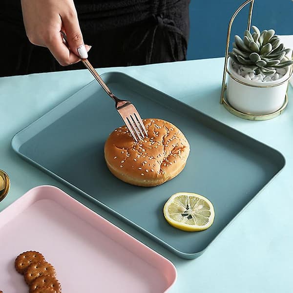 Rektangulär hushålls minimalistisk plast tebricka bord dessert liten pall