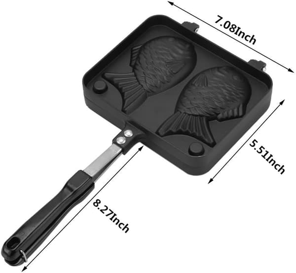 Fiskformet kakejern Non-Stick Bakeutstyr Vaffeljern Panne Aluminiumlegering