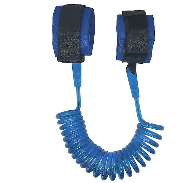 Barnsäkerhetsbälte 360° roterande andningsbart bomulls handledsband (Blå) 2 st