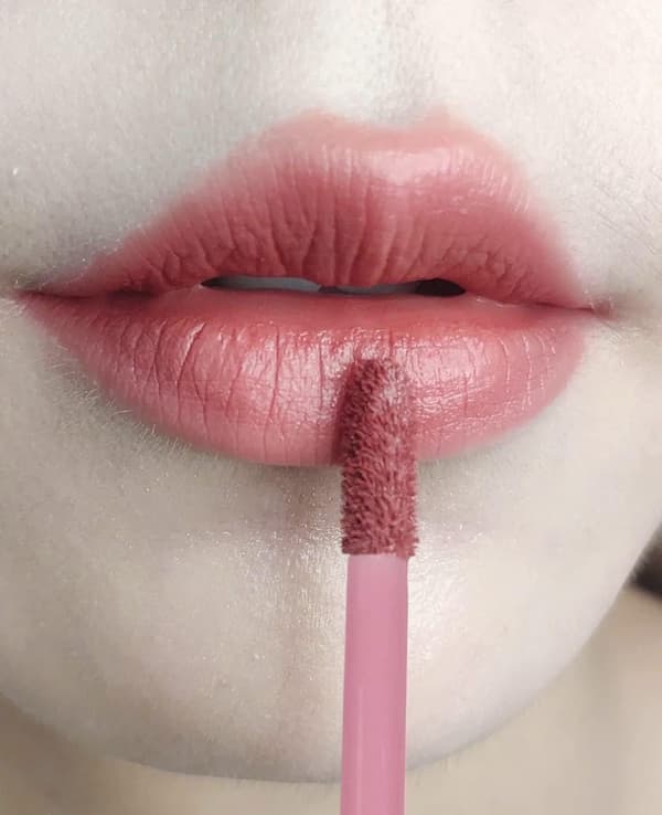 100 st engångsläppstift kosmetika damer läppstift borste (rosa)