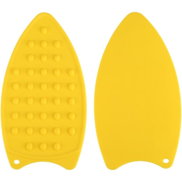 Silikonjärnstödsdyna, multifunktionell varmbeständig matta Bärbar strykbräda för hemresor (gul) yellow