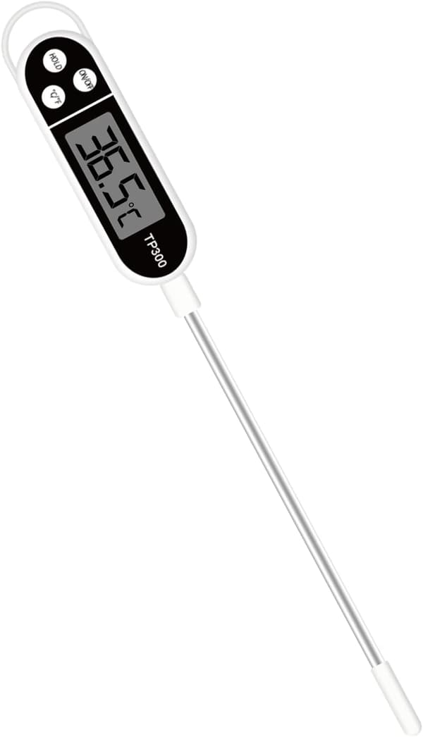 Stegetermometer, Digitalt Kødmadtermometer, Øjeblikkelig Aflæsning Lang Sonde LCD-skærm