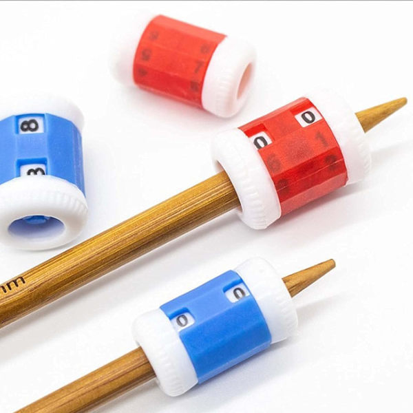 20-pack räknare för stickning, 2-i-1-markörer för virkning, stickning och hantverk