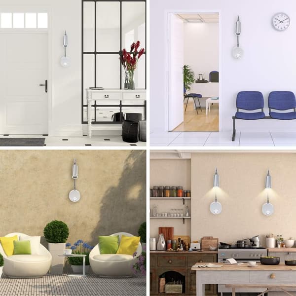 Lesearbeidslys Bryter Hodegjerde Vegg med Fleksibel Svanehals (svart, 3W) color 4 3w
