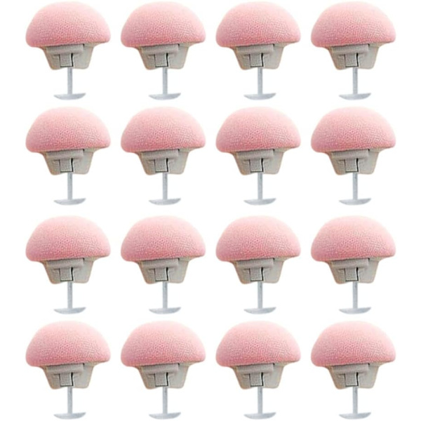 16 st högelastiska täckklämmor, täckehållare, anti-run kick spänne - rosa pink