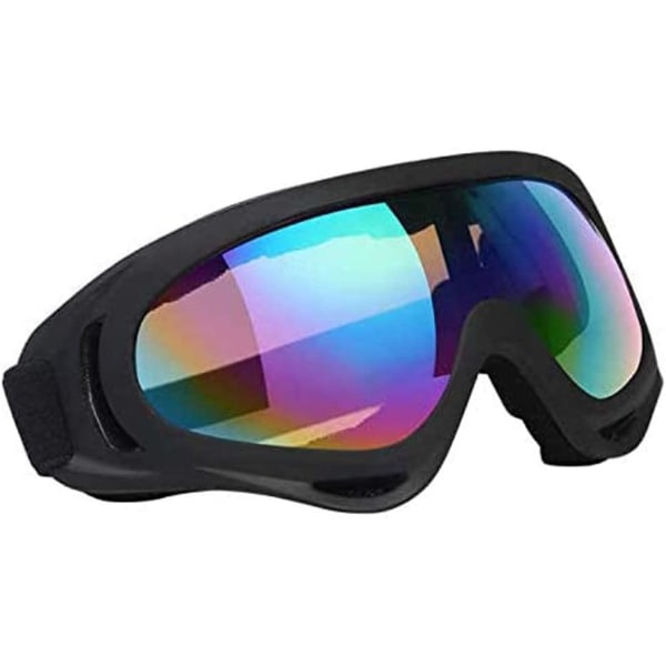 Unisex snöglasögon vindtät 100 % UV-skydd, cykling utomhussport skidglasögon