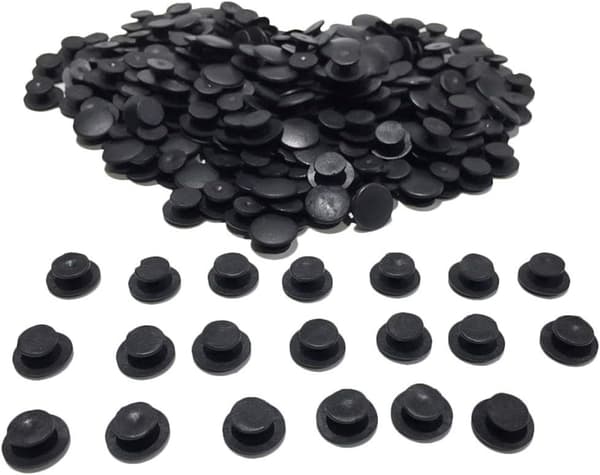 50 stk. sorte knapper i plast til skodekorationer DIY-pynt