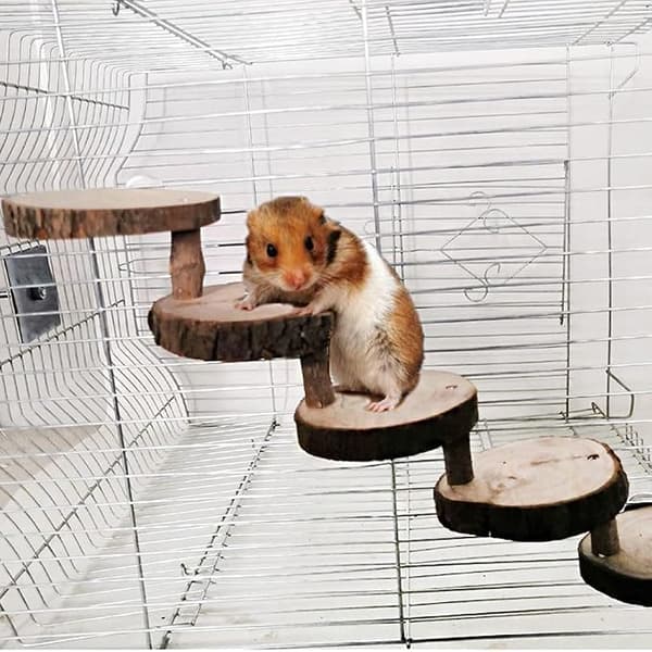Hamster træningslegetøj, træhamster klatrelegetøj