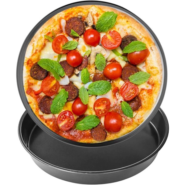 Pizzaform 2 st non-stick rund pizzaform bakset (10 tum)