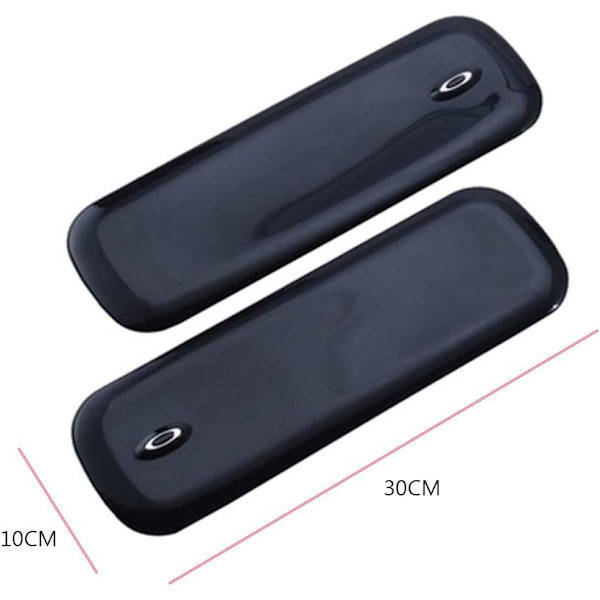 2-pack stötfångarskydd för bil, reptålig skyddande antikollisionsremsa (svart) Black