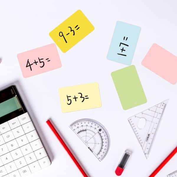 Färgindexkort Flash-kort 3,5x2,2 tum Studieanteckningskassett med pärm