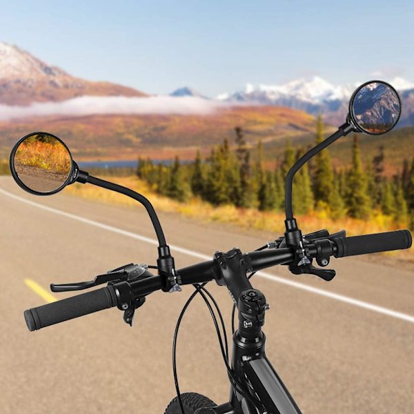 Justerbar cykelbackspegel i aluminiumlegering, roterbar och justerbar backspegel för landsvägscykel