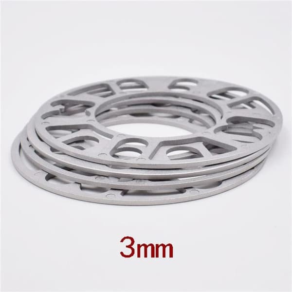 Hjulafstandsstykker Pladelegering Aluminium 4 5 Bolte til Bil Universal Pakke med 4 (3mm) 3mm