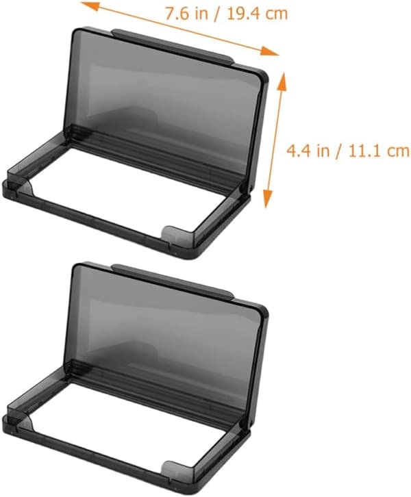 Bryterbeskyttelse 2 stk Veggbryter Stikkontakt Frontplate Panelboks Vanntett Stikkontaktdeksel