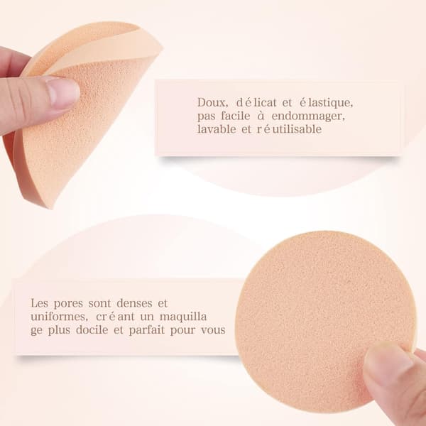 16 stk. Makeup (5,5*0,6cm) Blomsterfundament til Makeup Eponges (hudfarve)