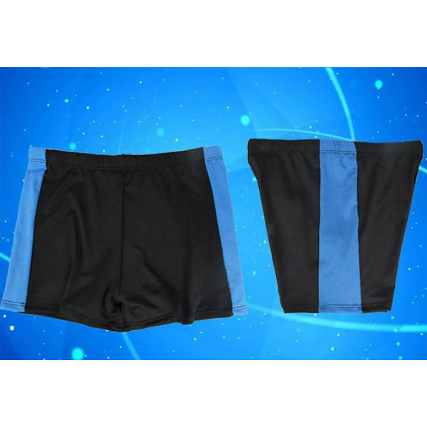 Vuxna herrars badbyxor färgmatchning varm källa semester strandshorts (sjöblå) lake blue