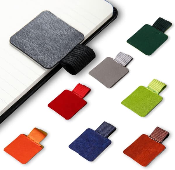 Notatbok selvklebende pennring elastisk pennholder (tilfeldig farge) 8 stk