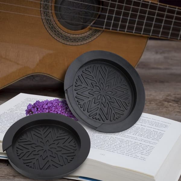 1 stk. gummi lydhullblokk for akustisk klassisk gitar 38/39 \" (svart)
