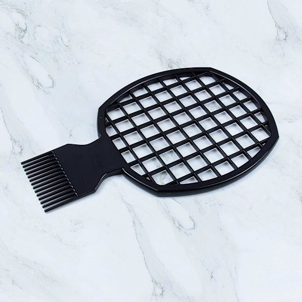 Svart plast hårspiral kam naturlig lockig twist hårborste (Twist Comb)