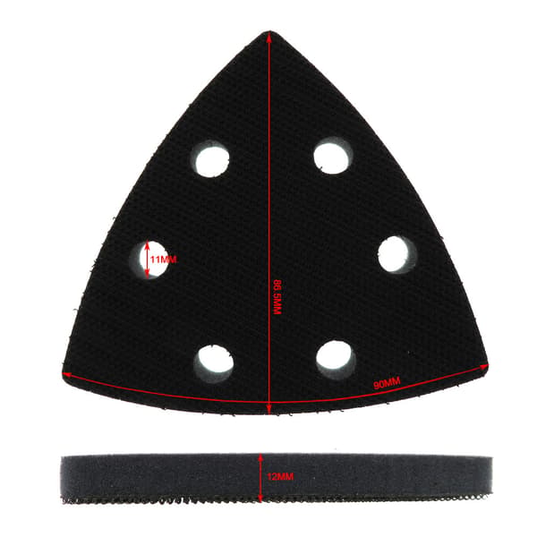 2608000149 Slipeplate for deltaslipere for PDA 100/120 E, svart