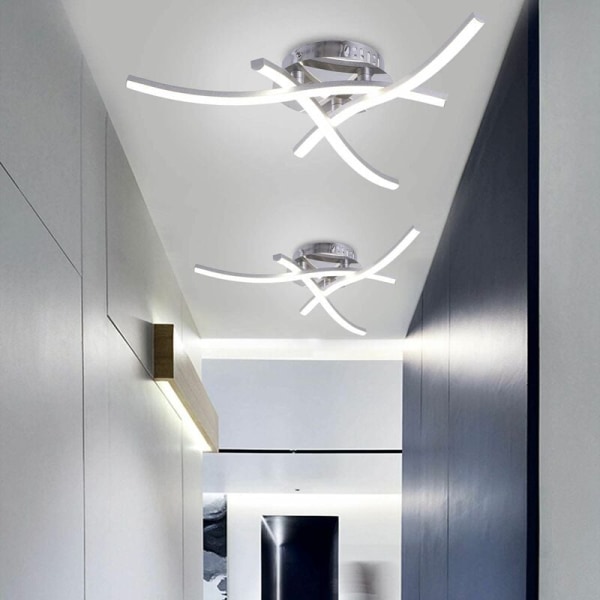 Tre kors silikon 4000K hus LED-belysning minimalistisk vardagsrumsbelysning belysning, för vardagsrum, hall, sovrum, etc.