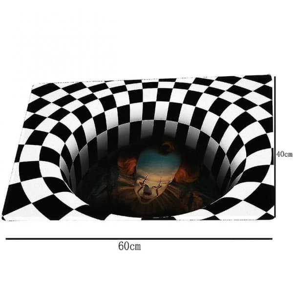 Qian It Joker Illusion Dørmatte Halloween Teppe