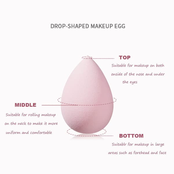 4 stk. Makeup Svamp Beauty Blender Sæt - Makeup Svampe Til Foundation Blender Yellow