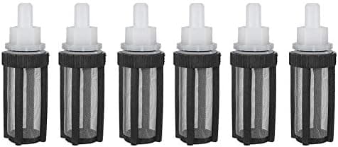 6 stk. mikropumpefilter, damfilterpumper filter vanninntaksramme vanning ren 8 mm slange tilbehør