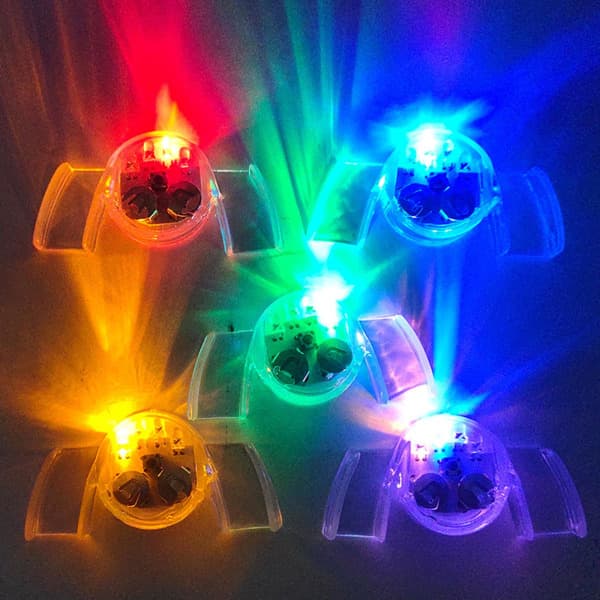 Halloween LED-blixtfästen lyser tänder lyser fästen lyser