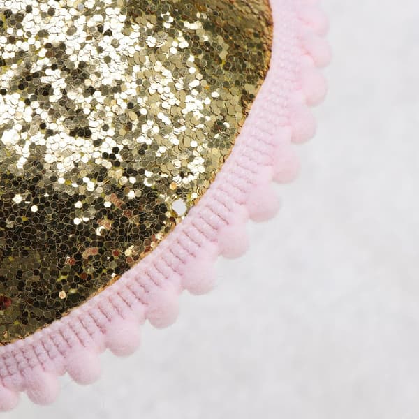 Bursdagshatt for barn, hodeplagg, 2-årsbursdagsfestutstyr (rosa)