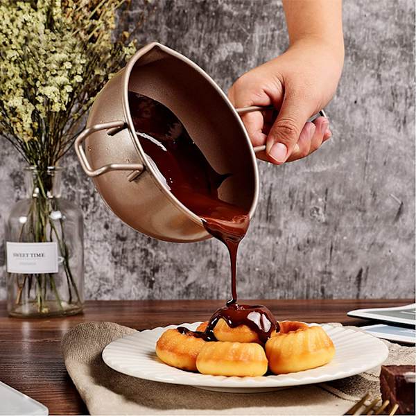 Smältning av choklad smör vattenbad kökshjälp smält skål smältgryta för smör (600 ml)