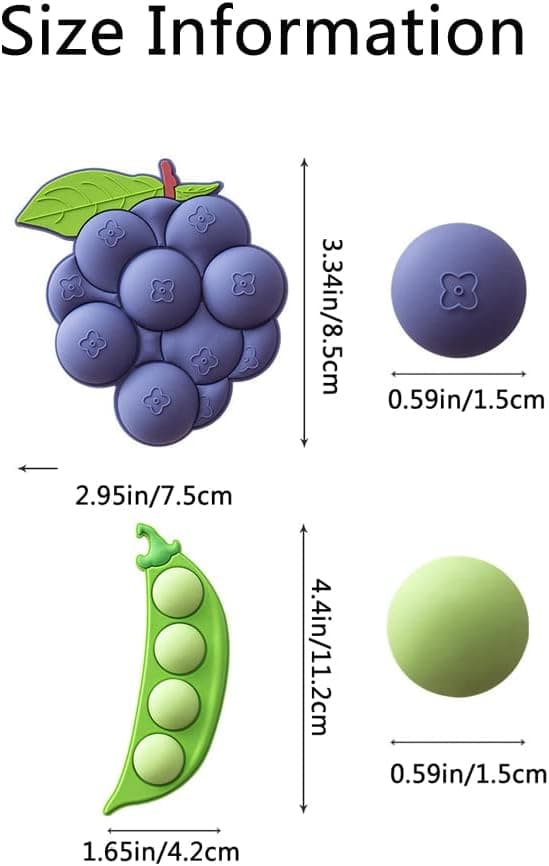 2 stk. Køleskabsmagneter 3D tredimensionel blød klæbende køleskabsmagnet