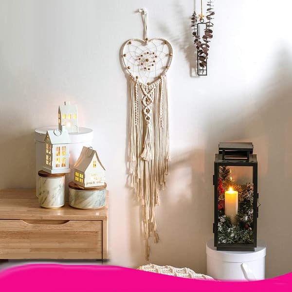 Hängande boho väggdekor, drömvävd väggdekormatta av Dream Macrame