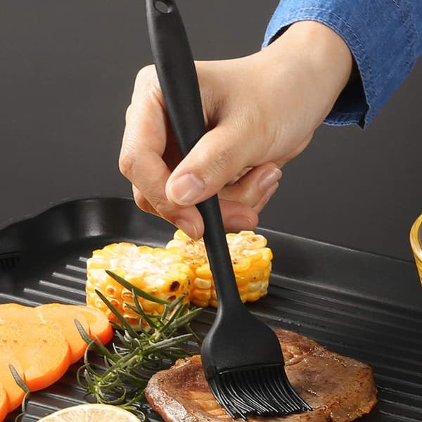 Køkkenbørste, bagepensel, silikone bagepensel, silikone grillbørste 21 cm