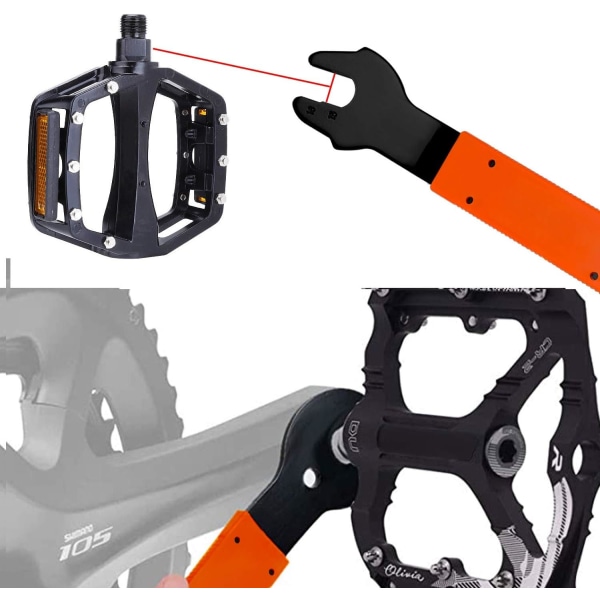 cykelpedalnyckel pedalnyckel för reparation och demontering av mountainbike