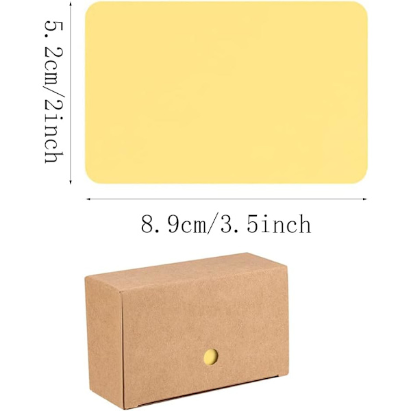 Paket med 500 tomma ordkort, bärbara tomma små kort, memorandum, (5 färger)