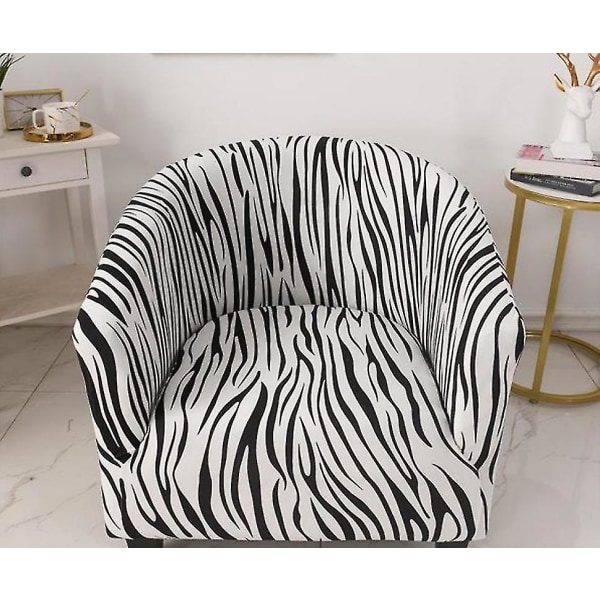 Zebra mönstrad avtagbar tvättbar tyg slät stretch tyg sätesöverdrag
