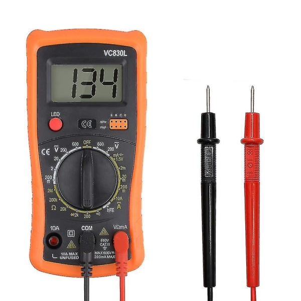 VC830L Digital Multimeter Handhållen Digital Multimeter Ammeter Voltmeter
