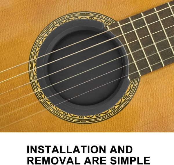 Guitar Soundhole Feedback Buster Block Protector Cover til Folk- og Klassisk Guitar 86 mm