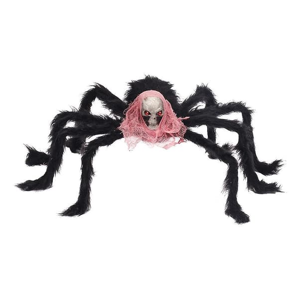 1 st Halloween Jätte Spindel Spökhus Dekorationer Rekvisita（Röd） red
