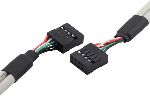 2 st moderkort 9-stifts till 2X USB2.0 PCI bakpanel expansionsfäste USB-hubb