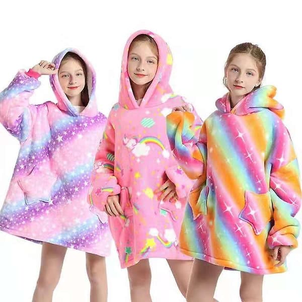 Barnens vinterhem med huva och nattlinne (E, stil) 1 stycke color 2