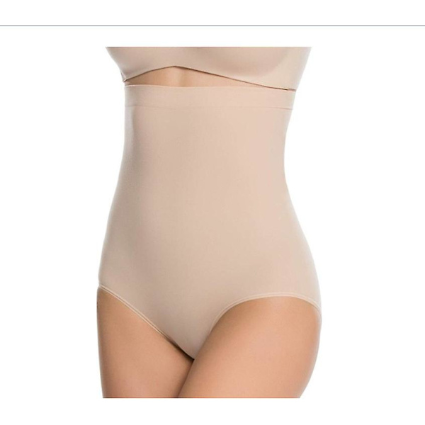 Dam sömlös sömlös hög midja höftlyft trosor (hudfärg S) 1 st Skin Color